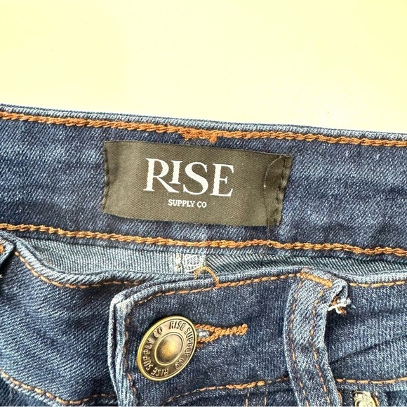 Rise Supply Co Jeans Women’s Sz 3 High Rise Skinny Jeans Dark Wash Blue Denim - Picture 7 of 13